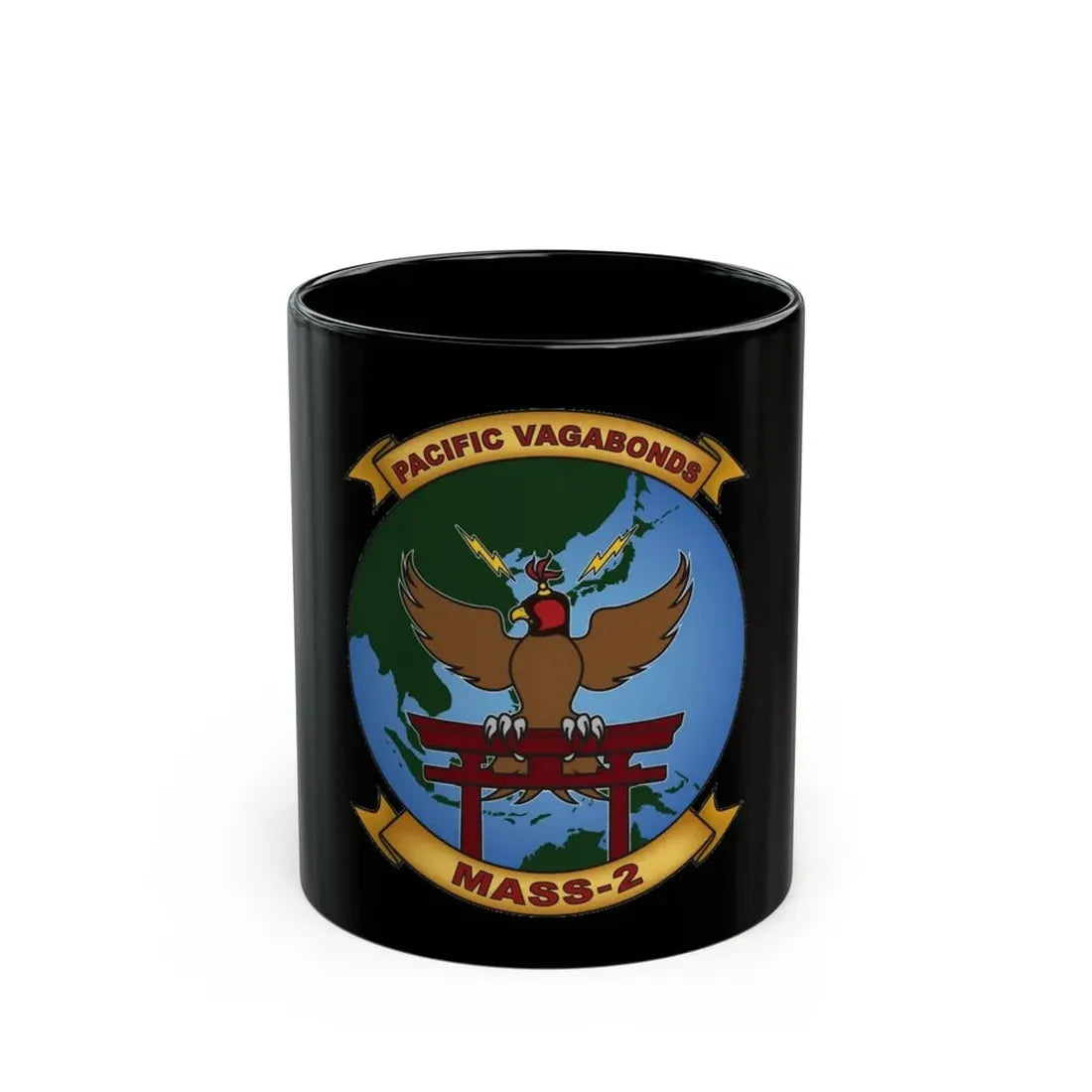 MASS 2 Pacific Vagabonds (USMC) Black Coffee Mug 11oz - Go Mug Yourself