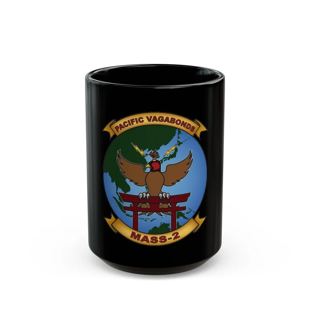 MASS 2 Pacific Vagabonds (USMC) Black Coffee Mug-15oz-Go Mug Yourself