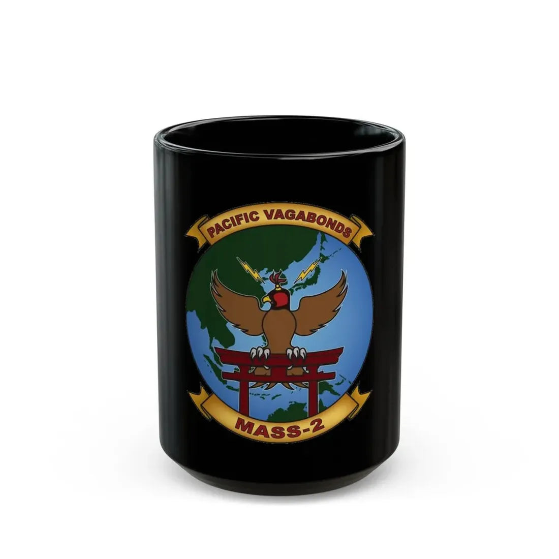 MASS 2 Pacific Vagabonds (USMC) Black Coffee Mug 15oz - Go Mug Yourself