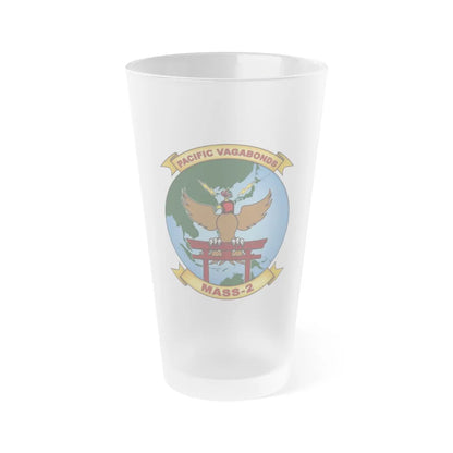 MASS 2 Pacific Vagabonds (USMC) Frosted Pint Glass 16oz-Go Mug Yourself