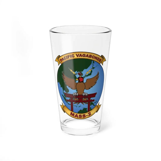 MASS 2 Pacific Vagabonds (USMC) Pint Glass 16oz 16oz - Go Mug Yourself