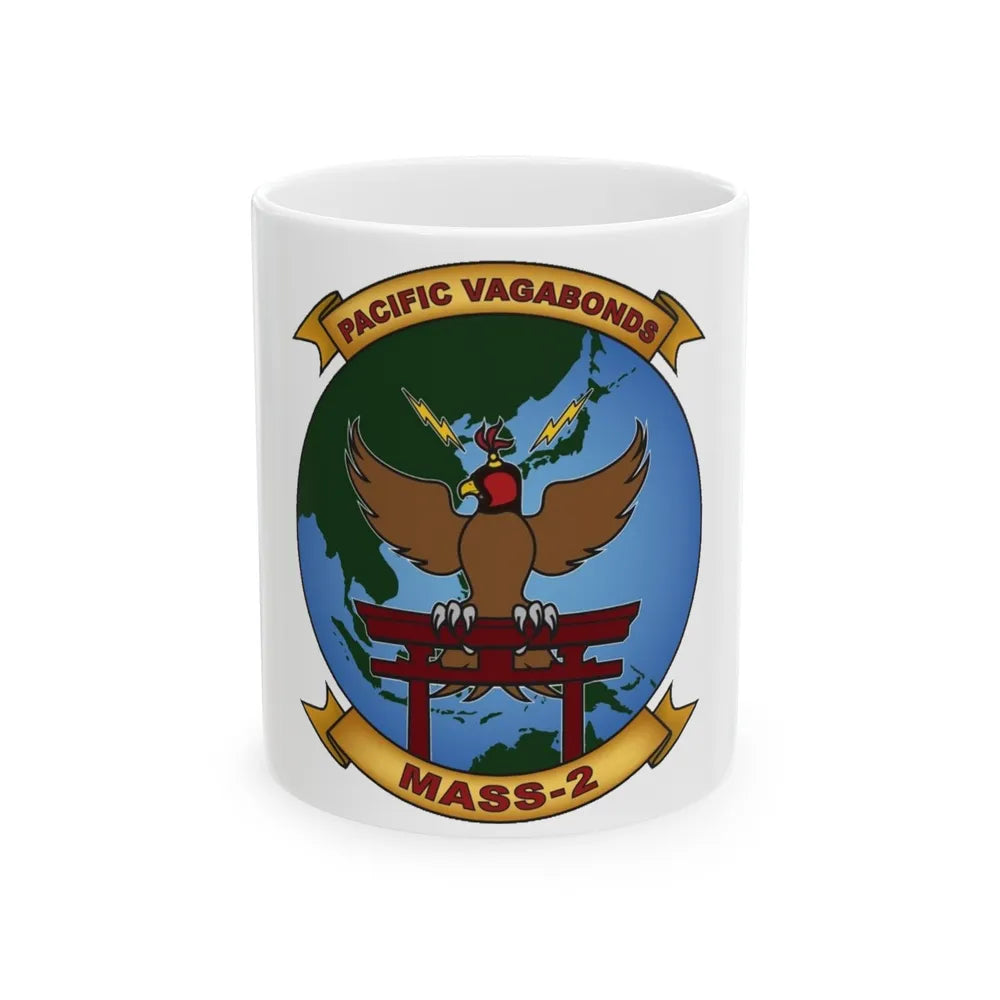 MASS 2 Pacific Vagabonds (USMC) White Coffee Mug-11oz-Go Mug Yourself