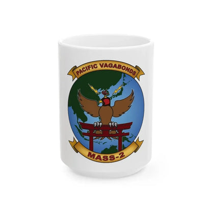 MASS 2 Pacific Vagabonds (USMC) White Coffee Mug 15oz - Go Mug Yourself