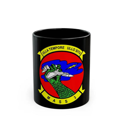 MASS 3 Squadron (USMC) Black Coffee Mug 11oz - Go Mug Yourself