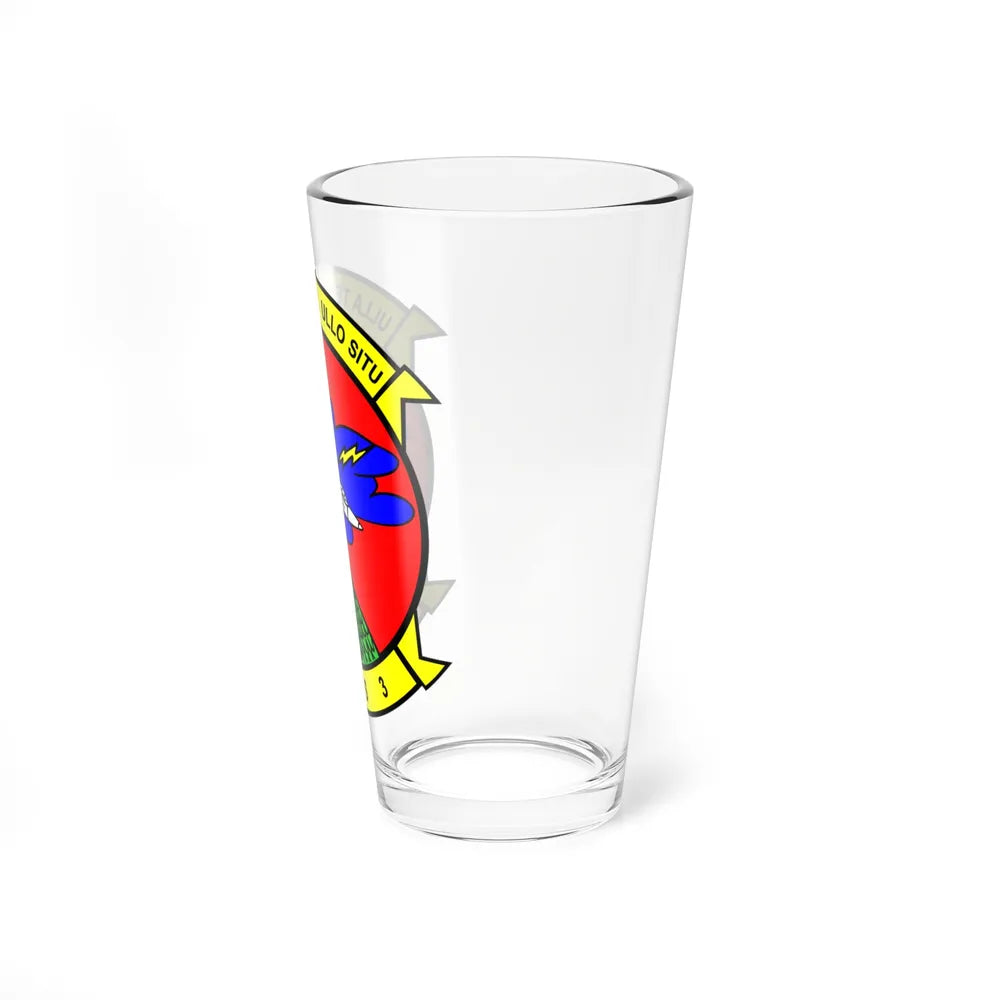 MASS 3 Squadron (USMC) Pint Glass 16oz-Go Mug Yourself