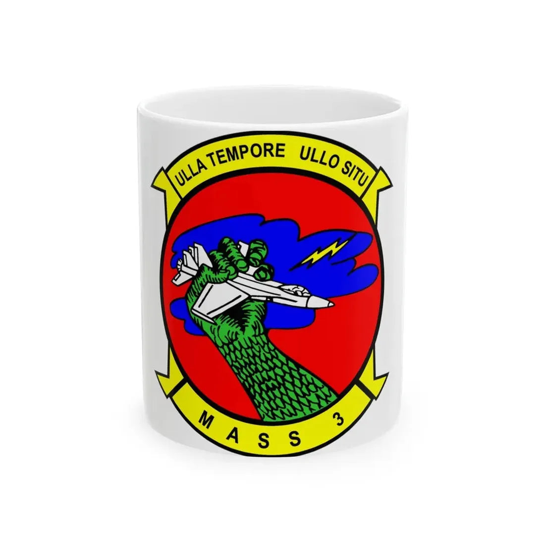 MASS 3 Squadron (USMC) White Coffee Mug 11oz - Go Mug Yourself
