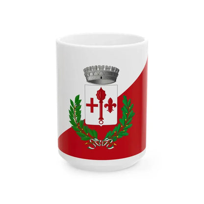 Massa e Cozzile-Bandiera (Italy) White Coffee Mug 15oz - Go Mug Yourself