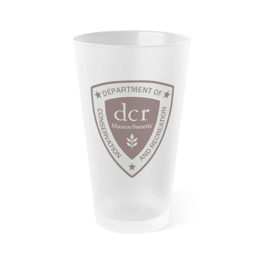 Massachusetts Department of Conservation and Recreation - Frosted Pint Glass 16oz-16oz-Frosted-Go Mug Yourself