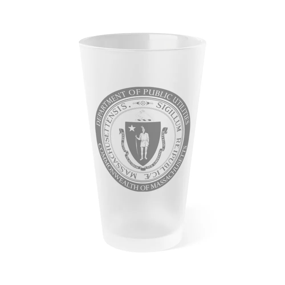 Massachusetts Department of Public Utilities - Frosted Pint Glass 16oz-16oz-Frosted-Go Mug Yourself