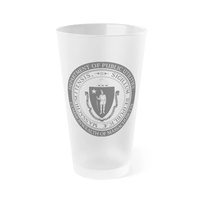 Massachusetts Department of Public Utilities - Frosted Pint Glass 16oz-16oz-Frosted-Go Mug Yourself