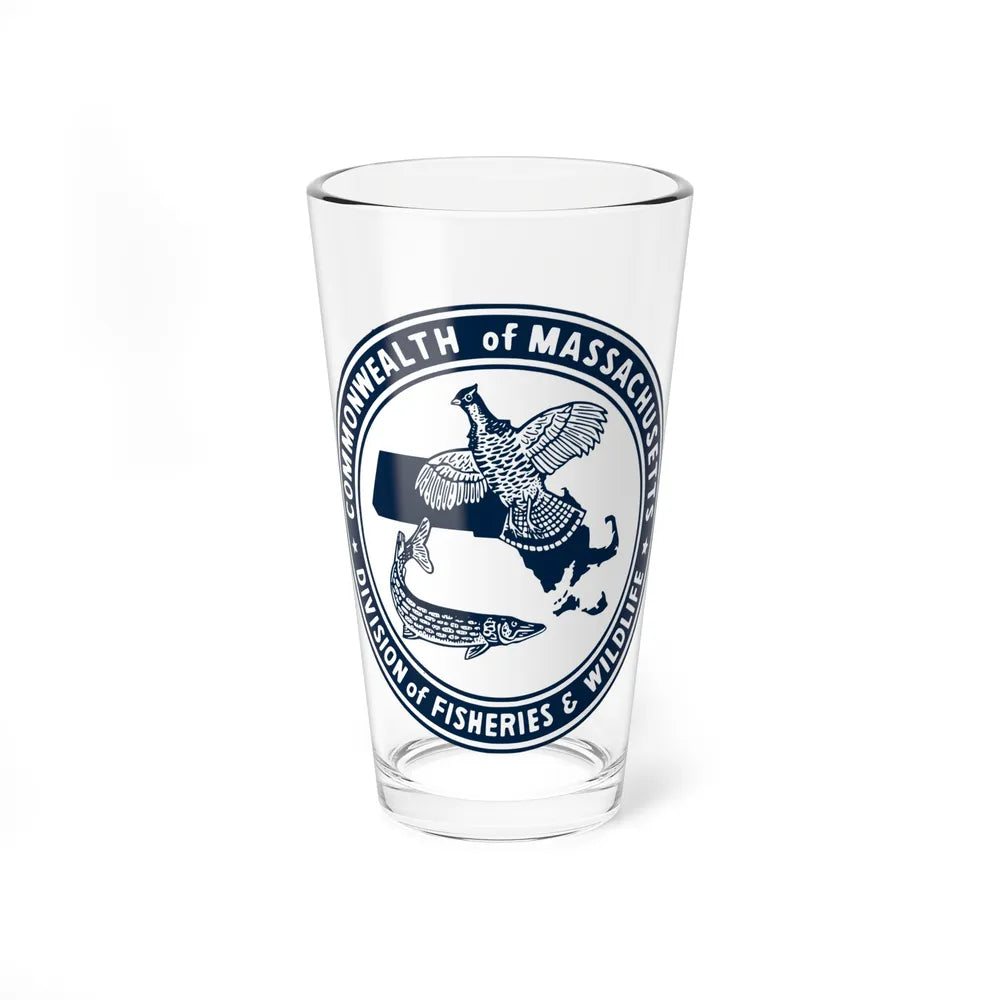 Massachusetts Fish and Wildlife - Pint Glass 16oz-16oz-Go Mug Yourself