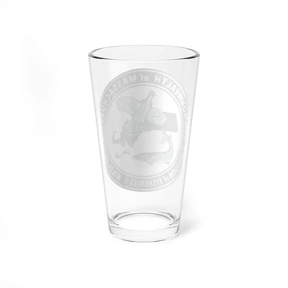 Massachusetts Fish and Wildlife - Pint Glass 16oz-Go Mug Yourself