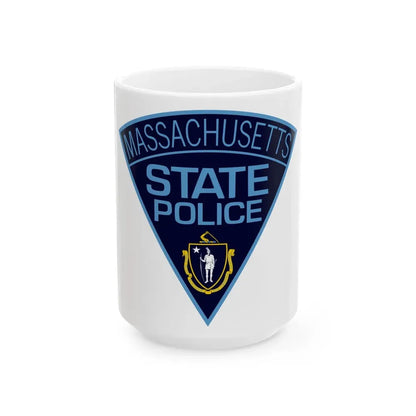Massachusetts State Police - White Coffee Mug 15oz - Go Mug Yourself