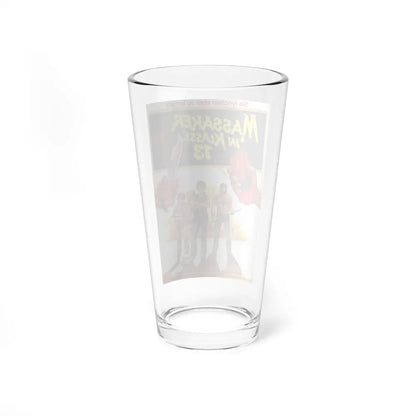 MASSACRE AT CENTRAL HIGH (GERMAN) 1976 Movie Poster - Pint Glass 16oz-Go Mug Yourself