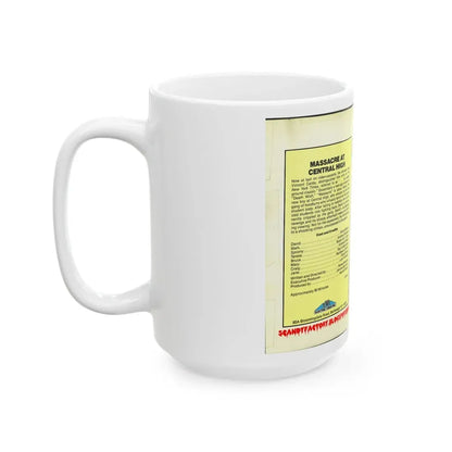 MASSACRE AT CENTRAL HIGH HORROR (VHS COVER) - White Coffee Mug - Go Mug Yourself