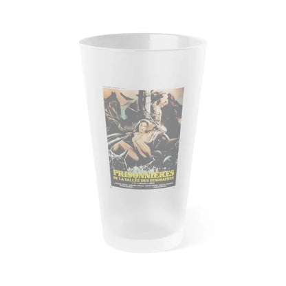 MASSACRE IN DINOSAUR VALLEY (2) 1985 Movie Poster - Frosted Pint Glass 16oz Default Title - Go Mug Yourself