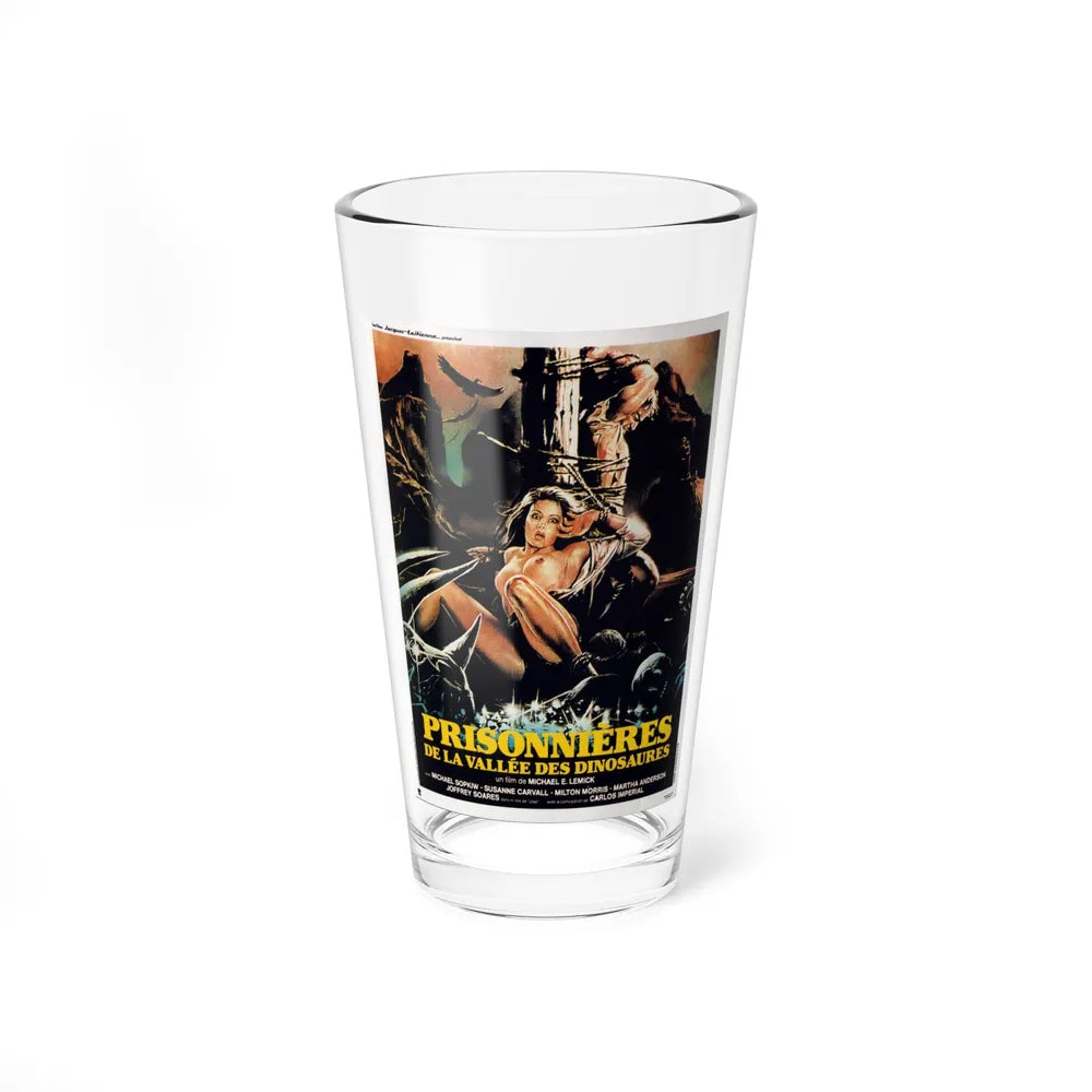 MASSACRE IN DINOSAUR VALLEY (2) 1985 Movie Poster - Pint Glass 16oz-16oz-Go Mug Yourself