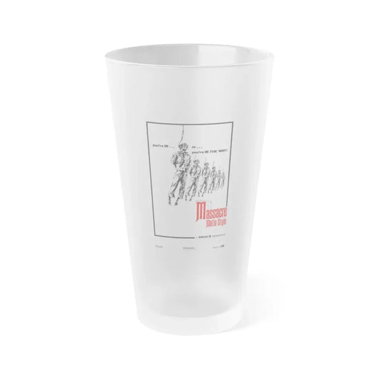 MASSACRE MAFIA STYLE 1974 Movie Poster - Frosted Pint Glass 16oz Default Title - Go Mug Yourself