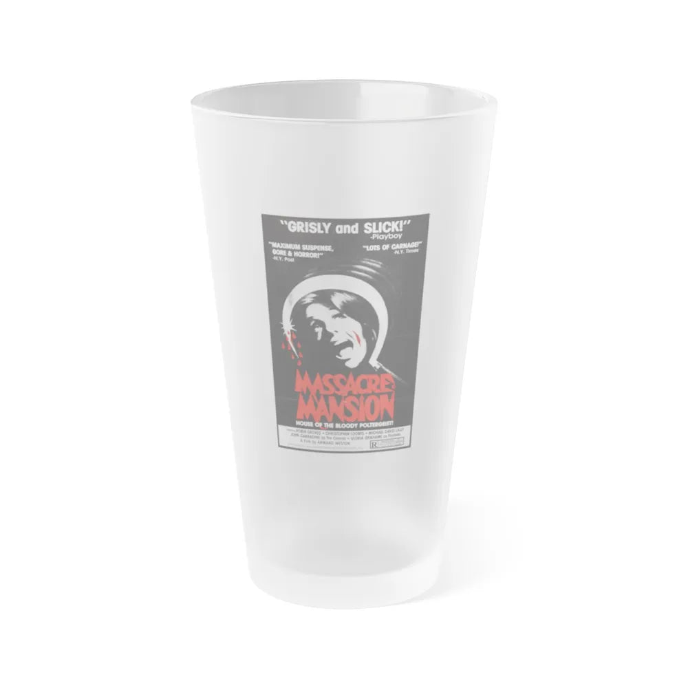 MASSACRE MANSION (THE NESTING) 1981 Movie Poster - Frosted Pint Glass 16oz-16oz-Frosted-Go Mug Yourself