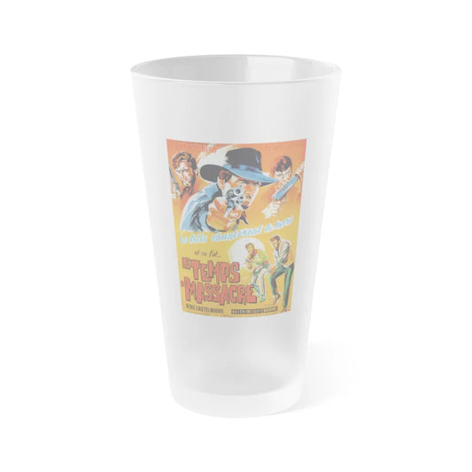 MASSACRE TIME (3) 1966 Movie Poster - Frosted Pint Glass 16oz-16oz-Frosted-Go Mug Yourself