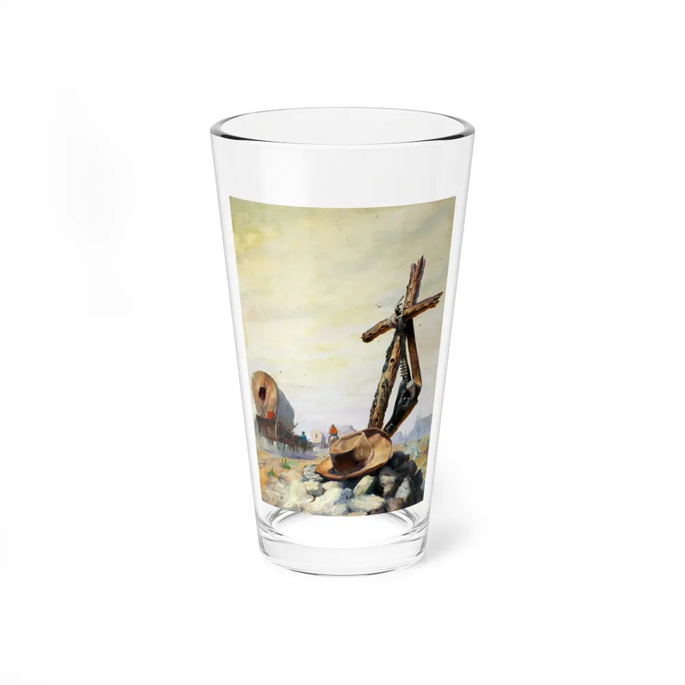 Massacre Trail, paperback cover, 1955 - Pint Glass 16oz-16oz-Go Mug Yourself