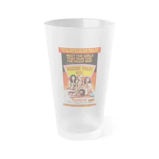 MASSAGE PARLOR WIFE 1975 Movie Poster - Frosted Pint Glass 16oz 16oz Frosted - Go Mug Yourself