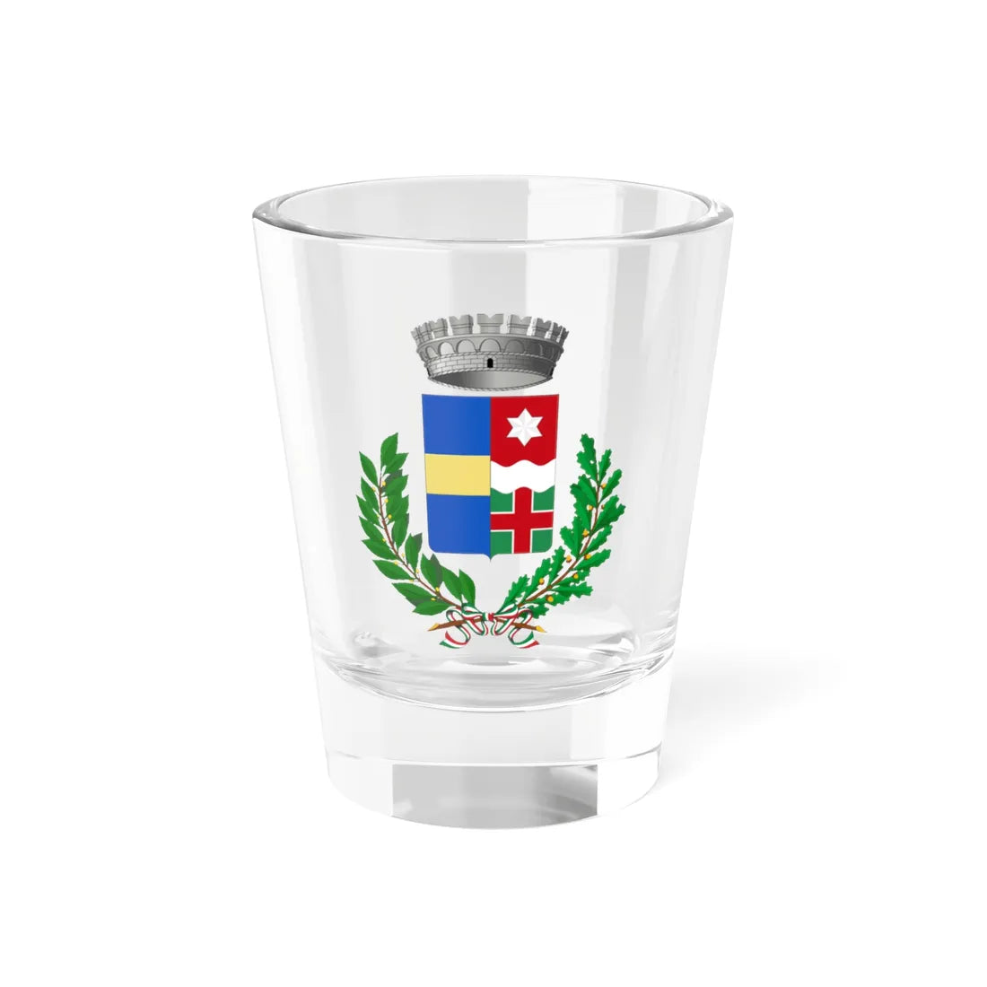 Massanzago-Stemma (Italy) (Coat of Arms) Shot Glass 1.5oz 1.5oz - Go Mug Yourself