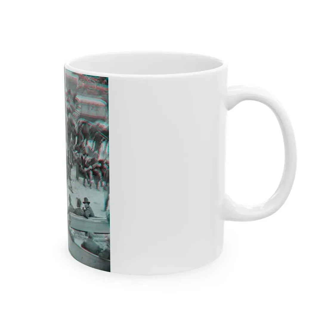 Massaponax Church, Va.  Council Of War   Gen. Ulysses S. Grant Examining Map Held By Gen. George G. Meade During The Civil War (U.S. Civil War) White Coffee Mug - Go Mug Yourself