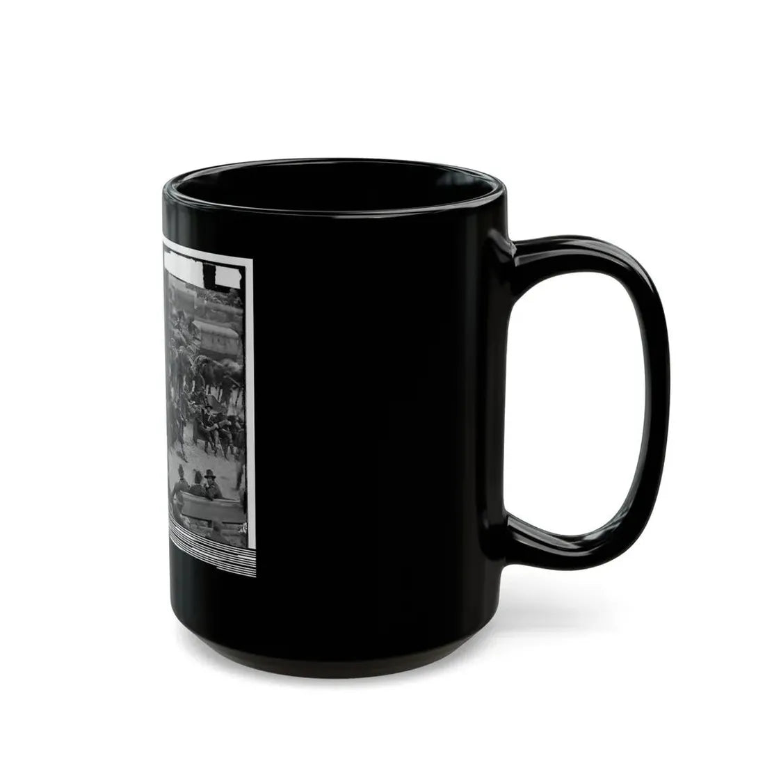 Massaponax Church, Va.  Council Of War   Gen. Ulysses S. Grant Examining Map Held By Gen. George G. Meade (U.S. Civil War) Black Coffee Mug - Go Mug Yourself