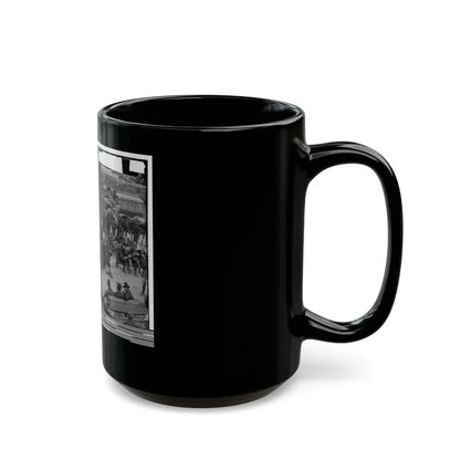 Massaponax Church, Va.  Council Of War   Gen. Ulysses S. Grant Examining Map Held By Gen. George G. Meade (U.S. Civil War) Black Coffee Mug - Go Mug Yourself