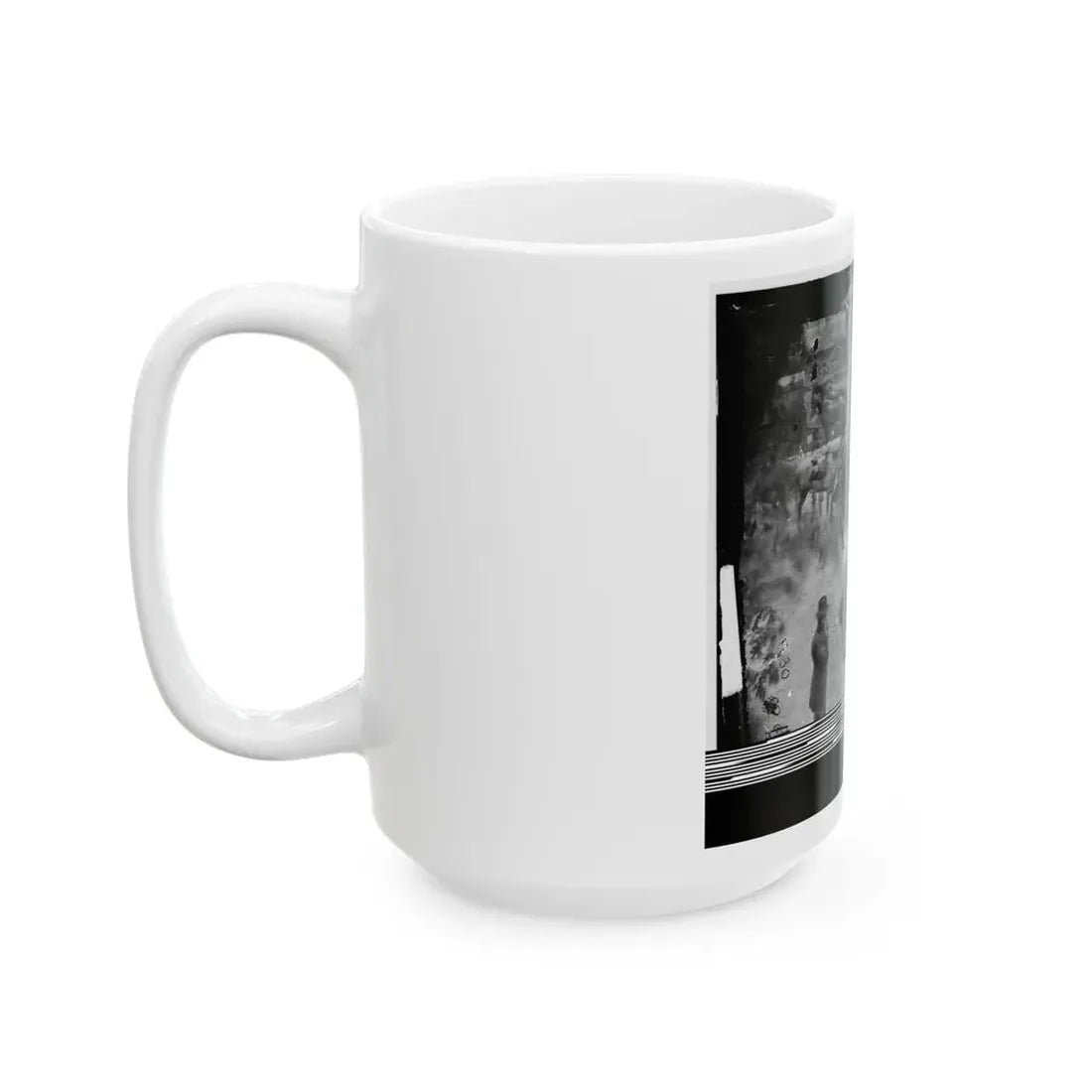 Massaponax Church, Va.  Council Of War   Gen. Ulysses S. Grant Examining Map Held By Gen. George G. Meade (U.S. Civil War) White Coffee Mug - Go Mug Yourself