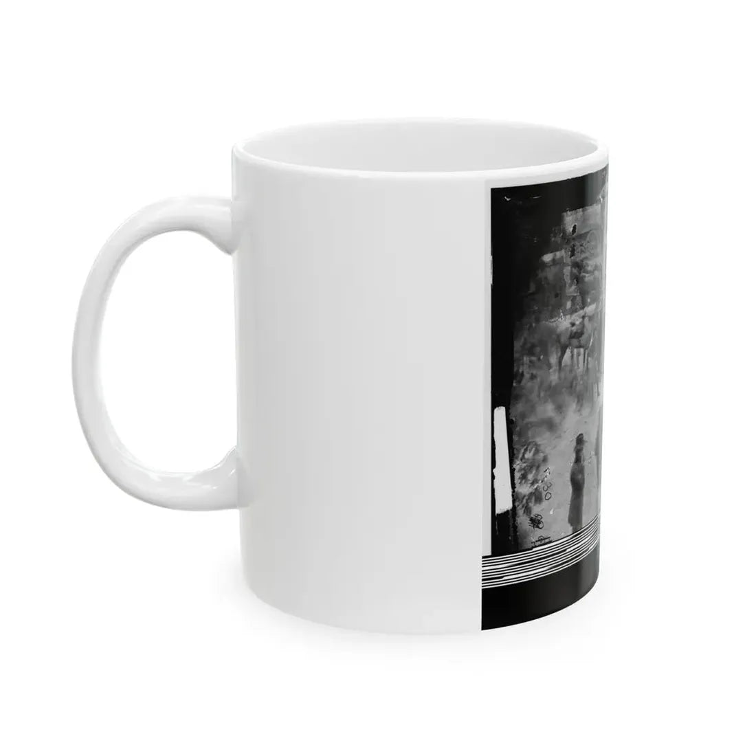 Massaponax Church, Va.  Council Of War   Gen. Ulysses S. Grant Examining Map Held By Gen. George G. Meade (U.S. Civil War) White Coffee Mug - Go Mug Yourself