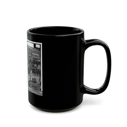 Massaponax Church, Va. Council Of War Gen. Ulysses S. Grant Examining Map Held By Gen. George G. Meade (U.S. Civil War) Black Coffee Mug-Go Mug Yourself