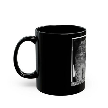 Massaponax Church, Va. Council Of War Gen. Ulysses S. Grant Examining Map Held By Gen. George G. Meade (U.S. Civil War) Black Coffee Mug-Go Mug Yourself