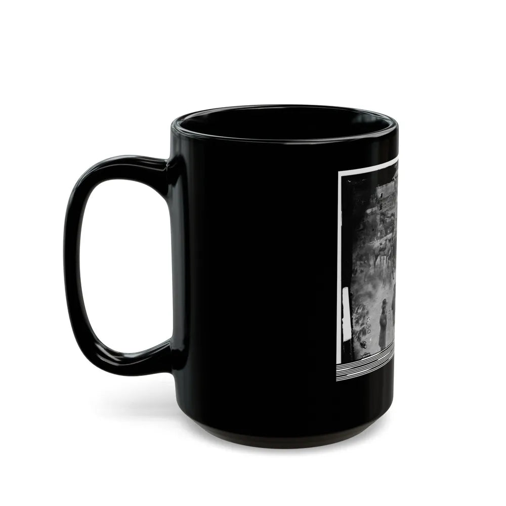 Massaponax Church, Va. Council Of War Gen. Ulysses S. Grant Examining Map Held By Gen. George G. Meade (U.S. Civil War) Black Coffee Mug-Go Mug Yourself