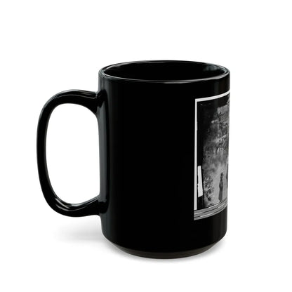 Massaponax Church, Va. Council Of War Gen. Ulysses S. Grant Examining Map Held By Gen. George G. Meade (U.S. Civil War) Black Coffee Mug-Go Mug Yourself
