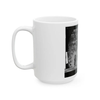 Massaponax Church, Va. Council Of War Gen. Ulysses S. Grant Examining Map Held By Gen. George G. Meade (U.S. Civil War) White Coffee Mug-Go Mug Yourself