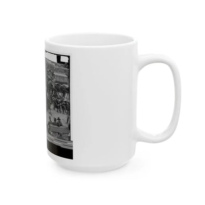 Massaponax Church, Va. Council Of War Gen. Ulysses S. Grant Examining Map Held By Gen. George G. Meade (U.S. Civil War) White Coffee Mug-Go Mug Yourself
