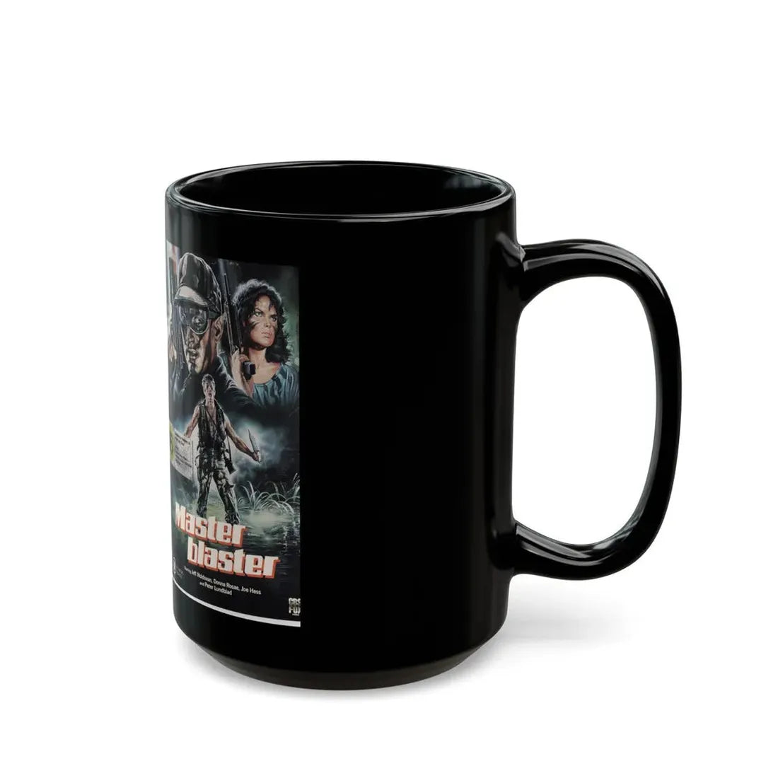 MASTER BLASTER ACTION (VHS COVER) - Black Coffee Mug - Go Mug Yourself