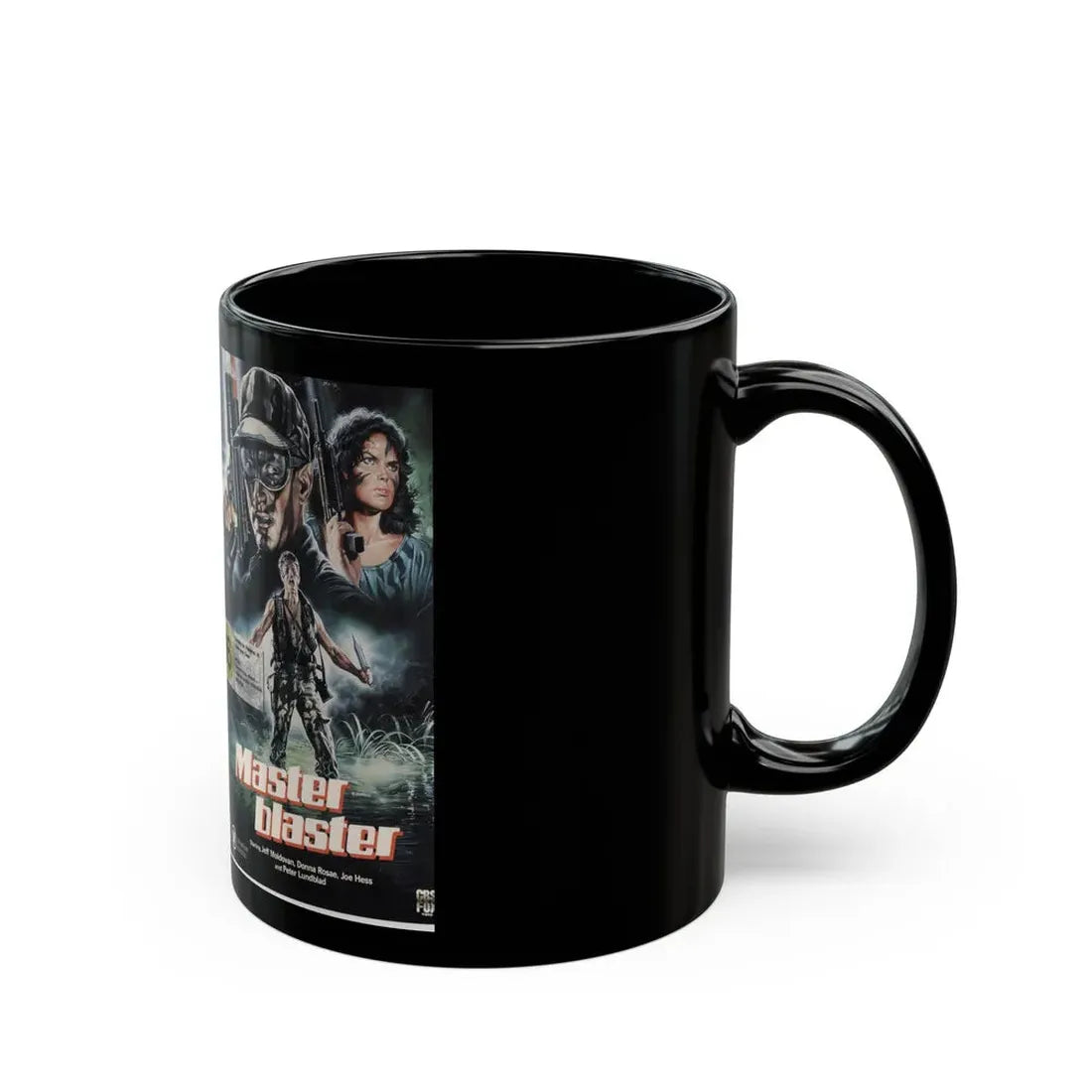 MASTER BLASTER ACTION (VHS COVER) - Black Coffee Mug - Go Mug Yourself
