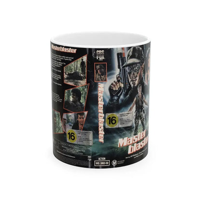 MASTER BLASTER ACTION (VHS COVER) - White Coffee Mug 11oz - Go Mug Yourself