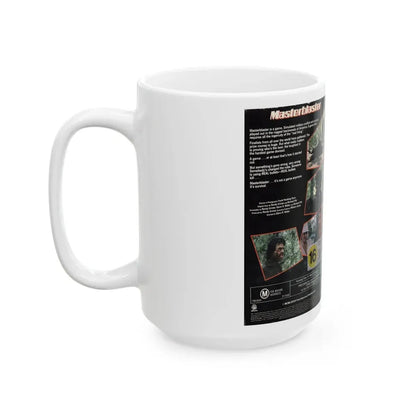 MASTER BLASTER ACTION (VHS COVER) - White Coffee Mug - Go Mug Yourself