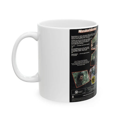 MASTER BLASTER ACTION (VHS COVER) - White Coffee Mug-Go Mug Yourself