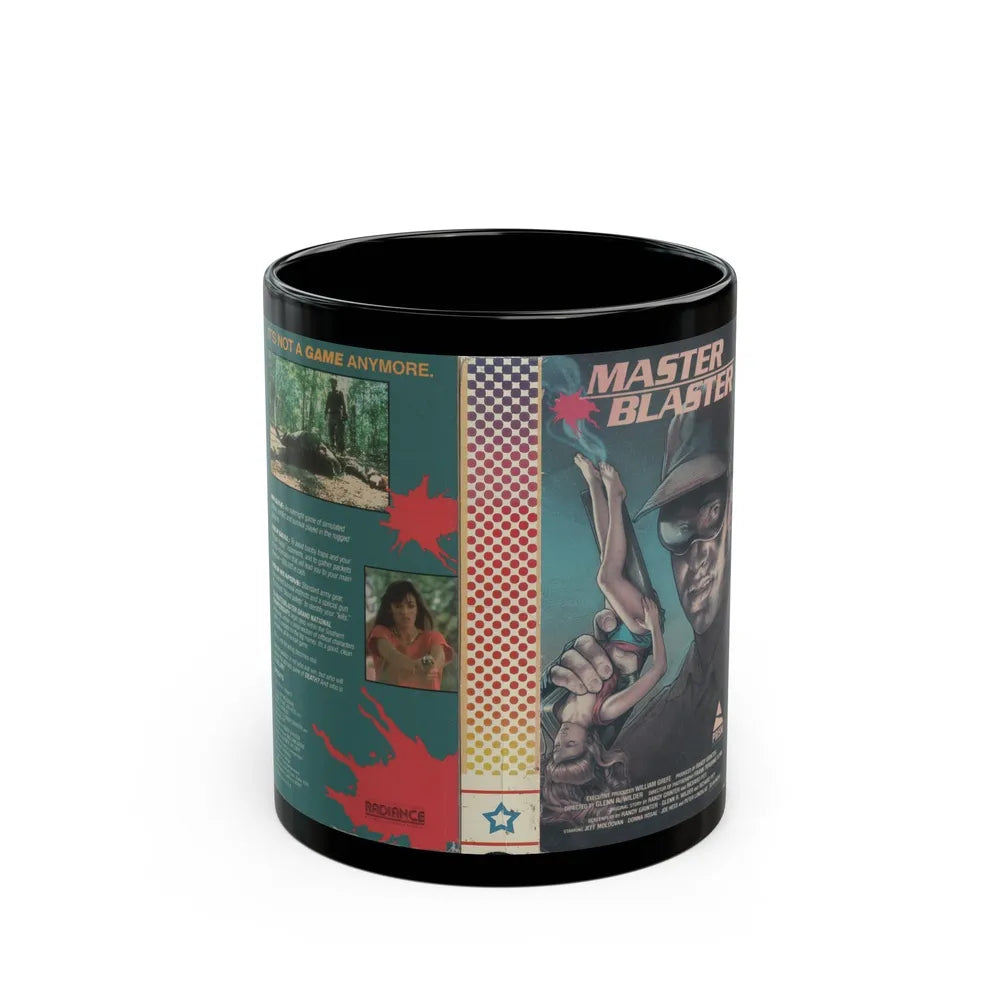 MASTER BLASTER (VHS COVER) - Black Coffee Mug-11oz-Go Mug Yourself