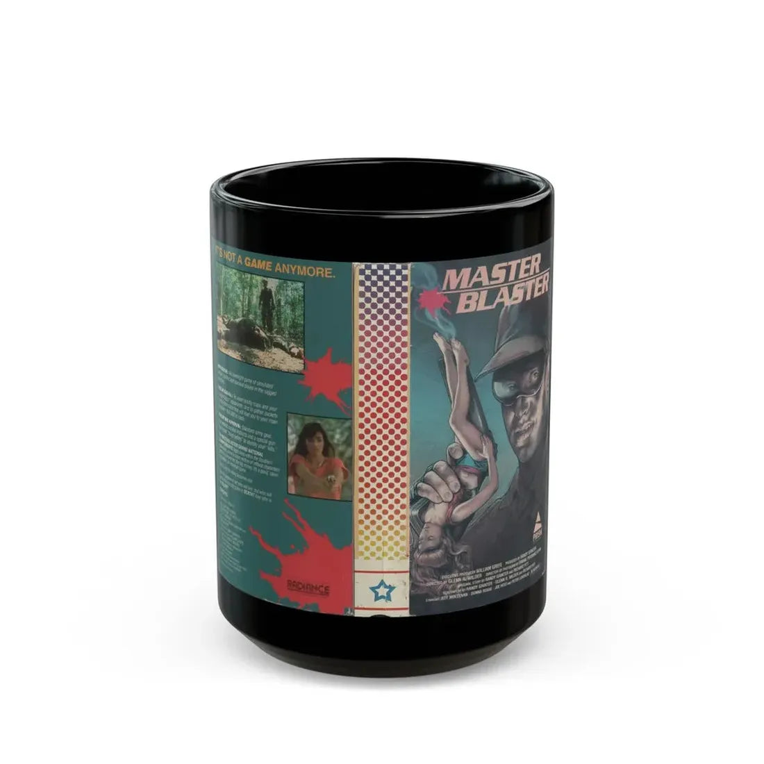 MASTER BLASTER (VHS COVER) - Black Coffee Mug 15oz - Go Mug Yourself
