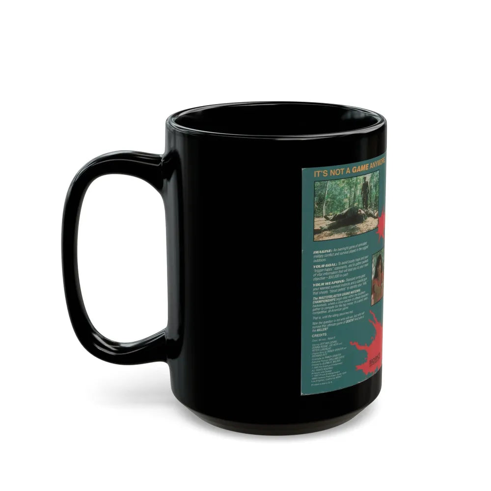 MASTER BLASTER (VHS COVER) - Black Coffee Mug-Go Mug Yourself