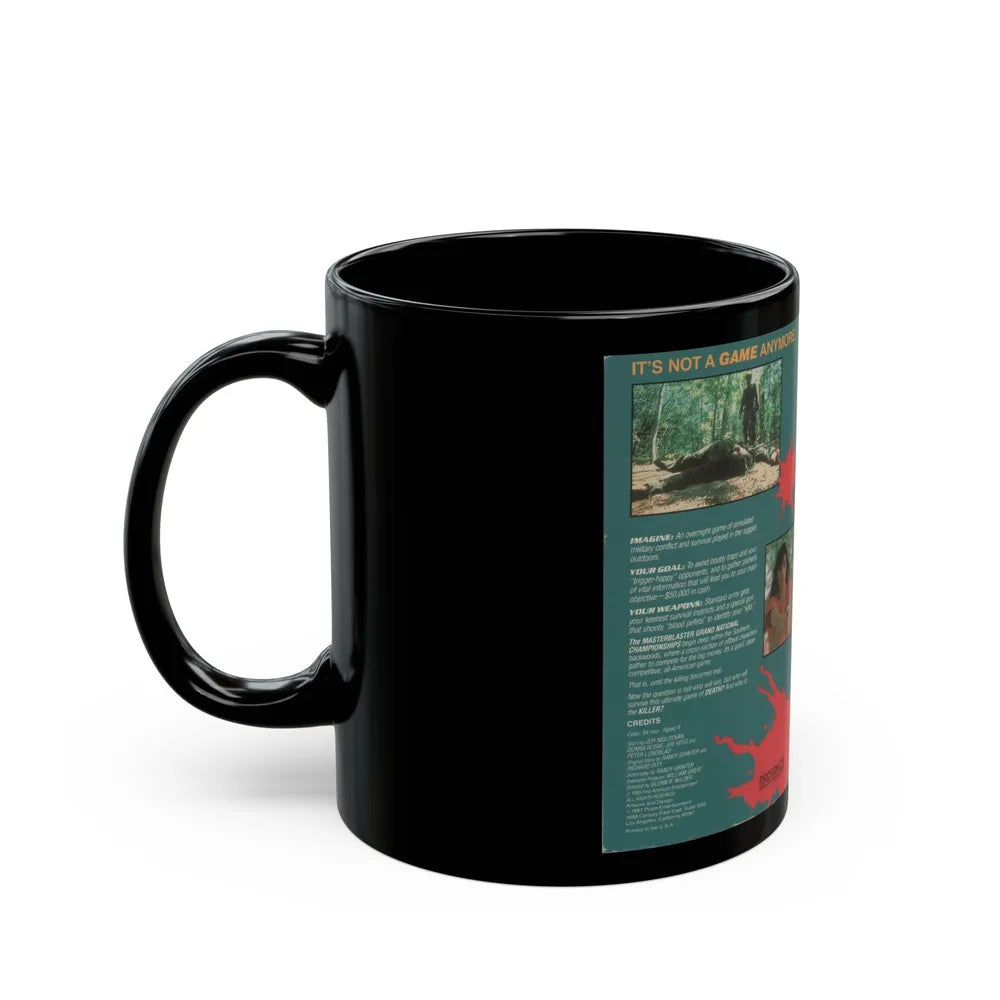 MASTER BLASTER (VHS COVER) - Black Coffee Mug-Go Mug Yourself