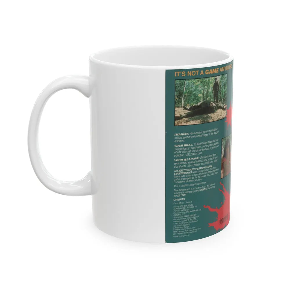 MASTER BLASTER (VHS COVER) - White Coffee Mug-Go Mug Yourself