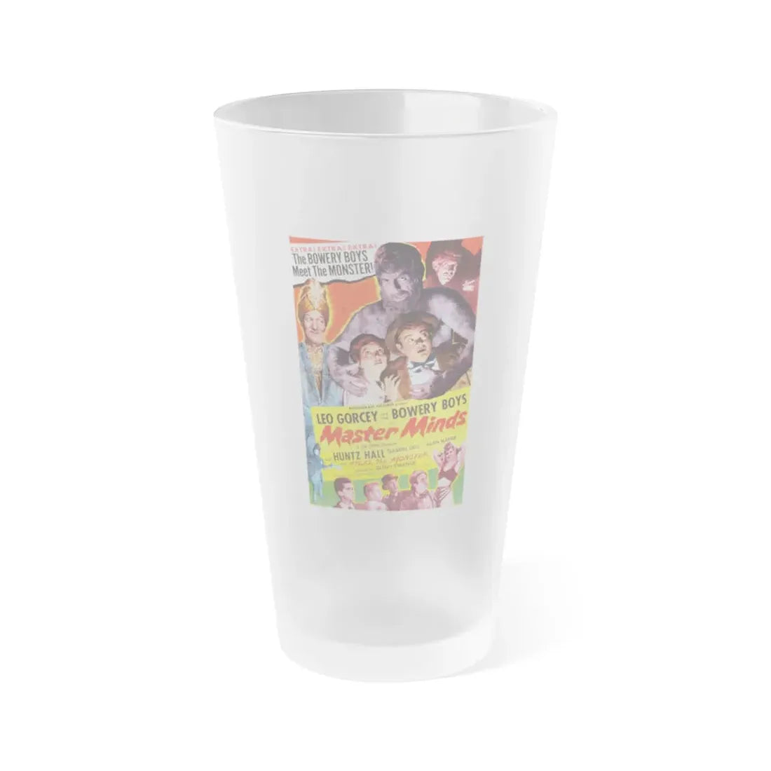 MASTER MINDS 1949 Movie Poster - Frosted Pint Glass 16oz 16oz Frosted - Go Mug Yourself