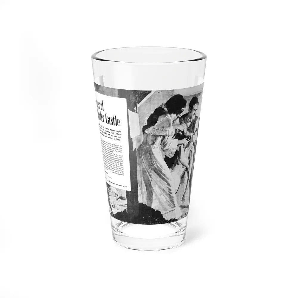 Master Murder Castle, True Adventures, December 1960 (Magazine Illustration) Pint Glass 16oz-16oz-Go Mug Yourself